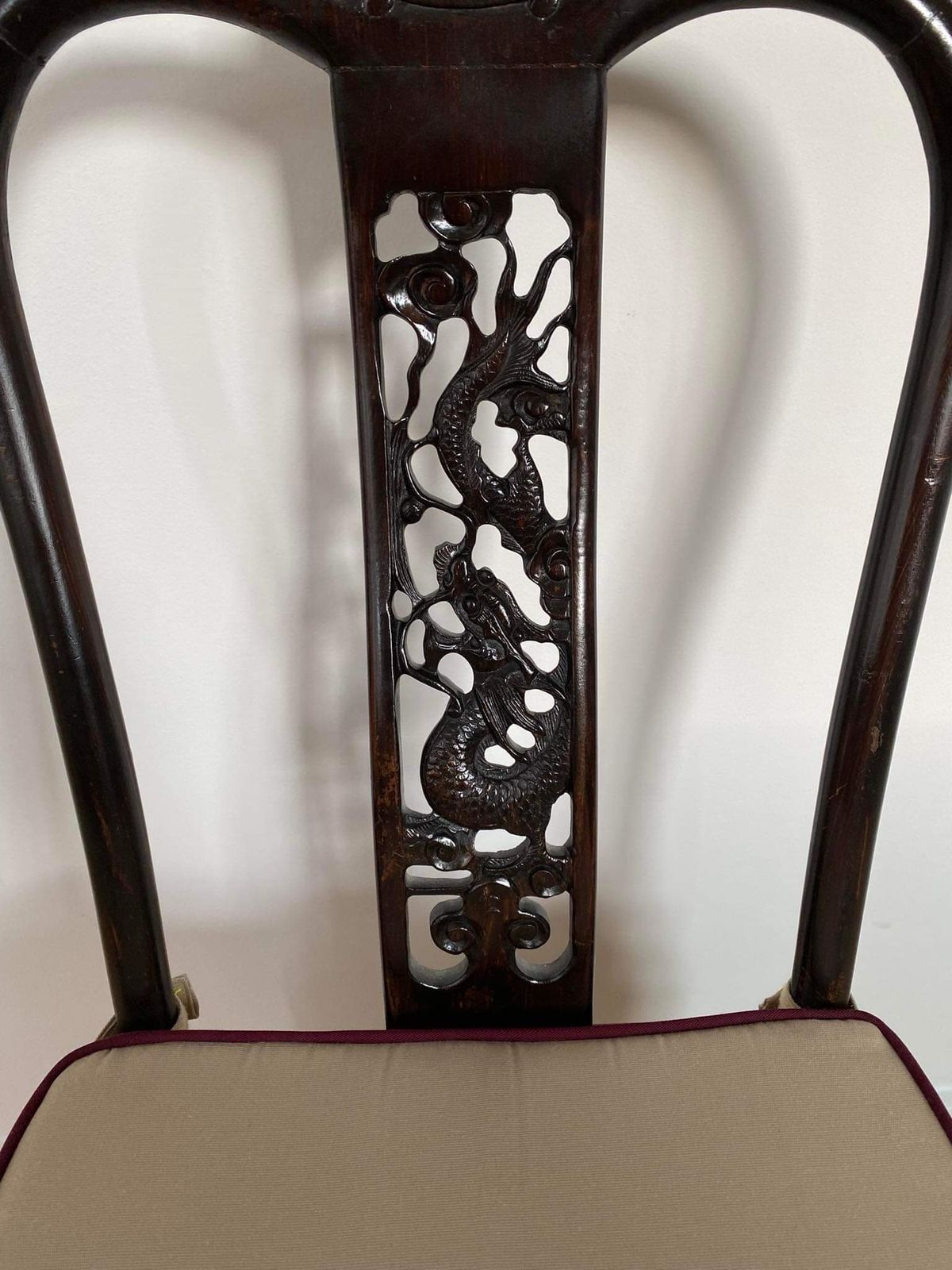 6 Chinese Antique Chairs. Preciously Carved With Dragons. Rare On The Market photo vinterior