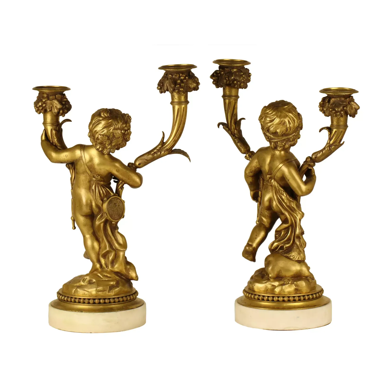 Pair Of Candelabra, 1800s, Antique photo furniture