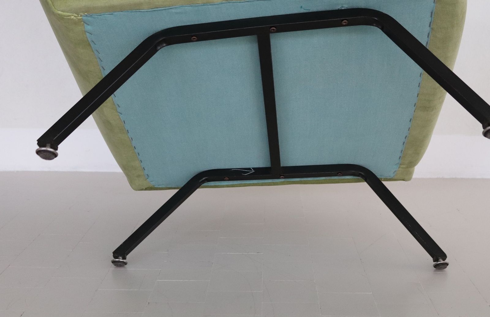 photo furniture Italian Midcentury Armchairs Re Upholstered In Green Velvet, 1960s