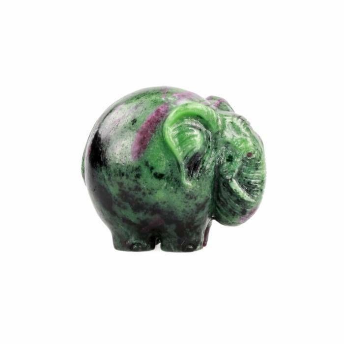 Carved Figurine Of An Elephant In Faberge Style 20th Century