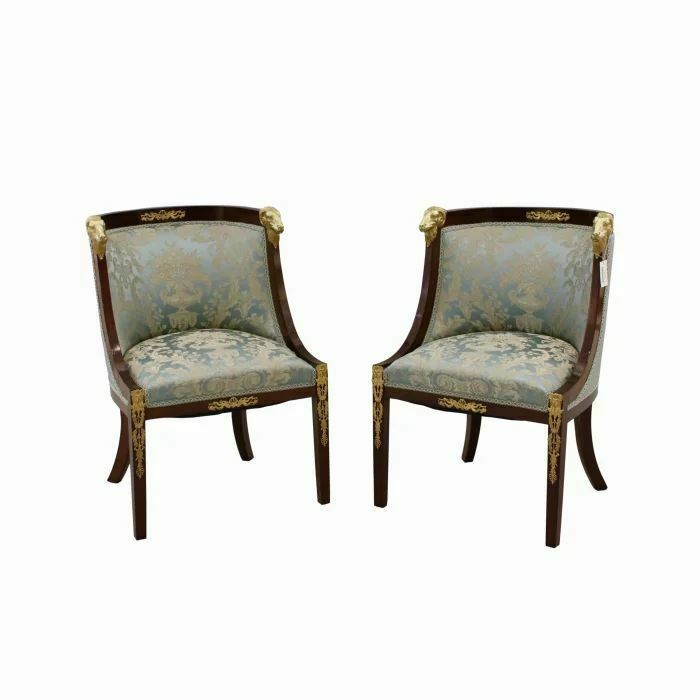 Pair Of Armchairs In The Empire Style