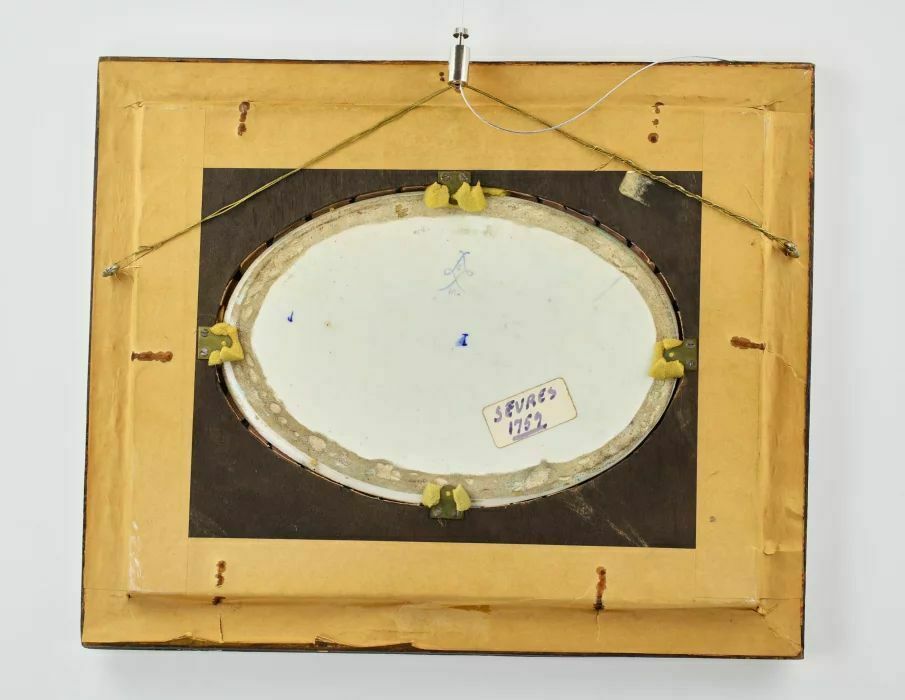 19th Century French Porcelain Panel Oval In Sevres Style photo buy