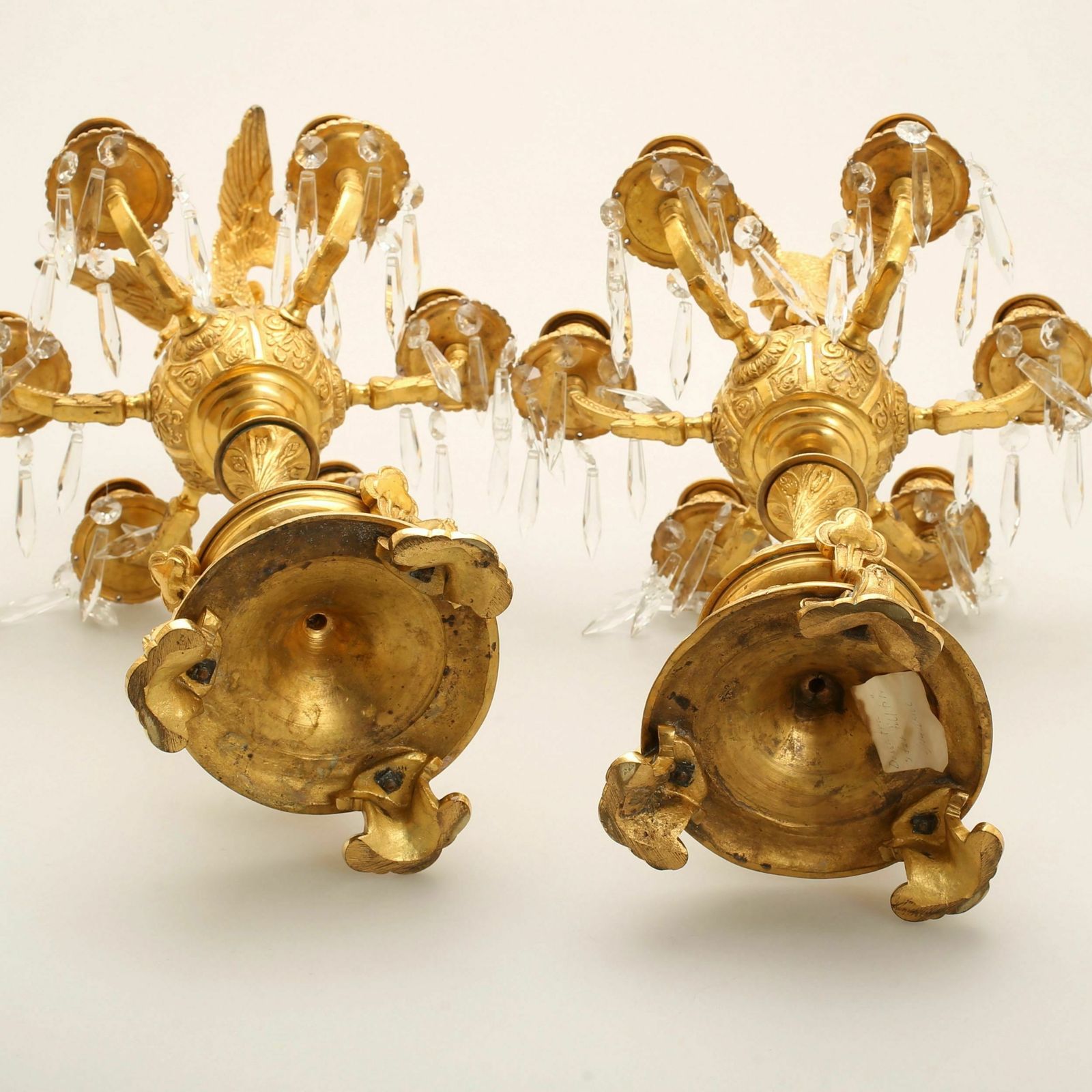 Pair Of Candelabra With Figures Of Birds Of Paradise photo furniture
