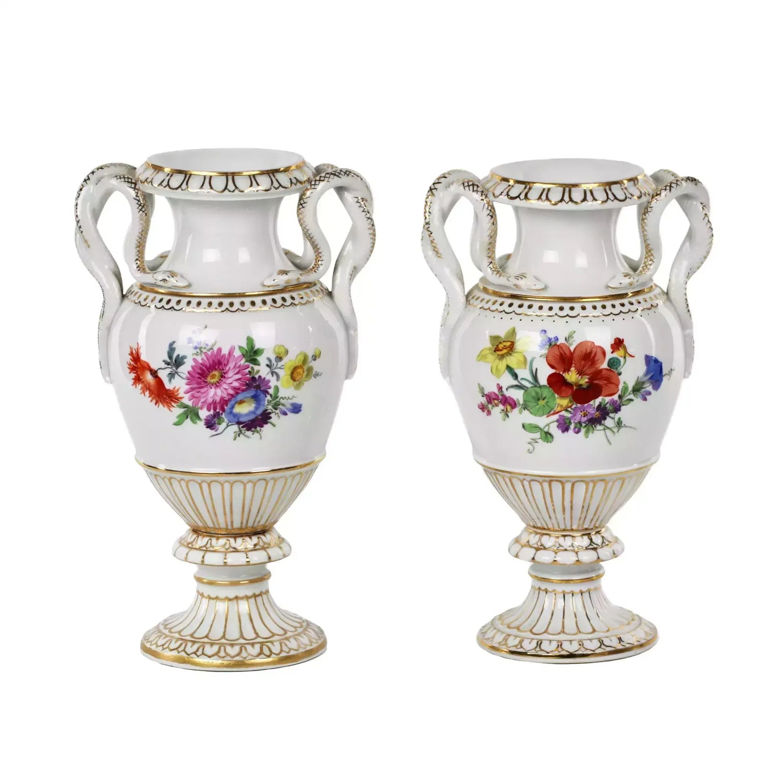 Pair Of Meissen Porcelain Vases. photo 1069.0