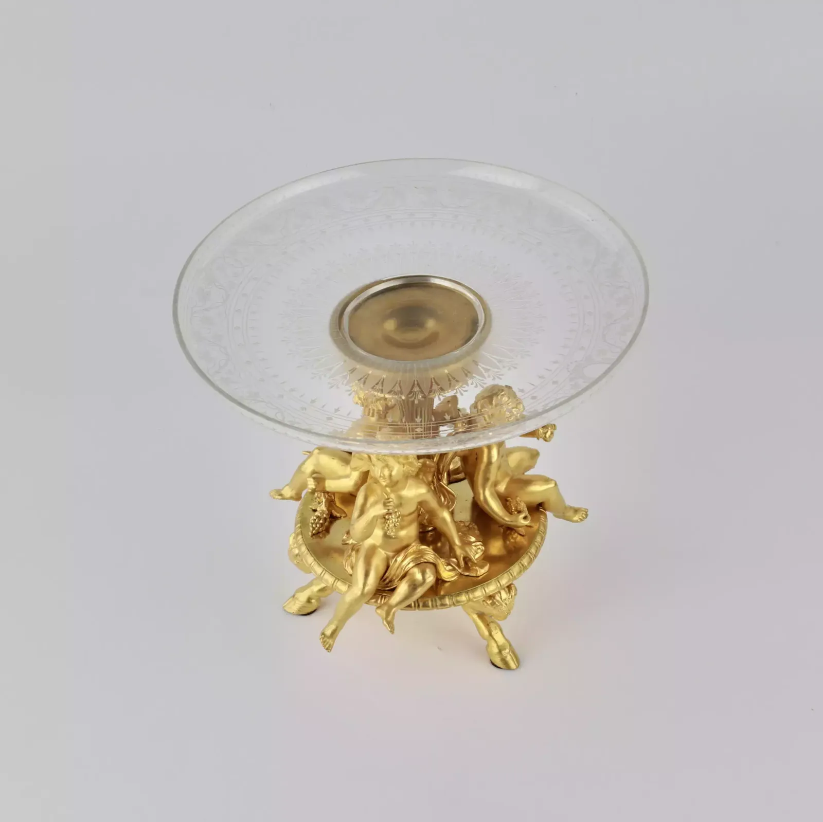 Delicate Fruit Vase Of Napoleon III Period. Es Calier De Cristal Paris photo furniture