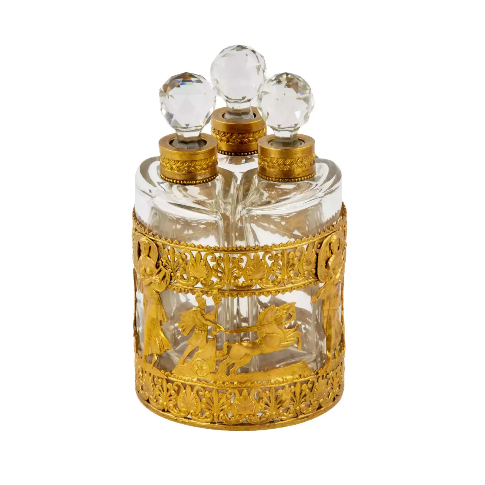 Perfume Set For Three Bottles, Early 20th Century photo 513.0