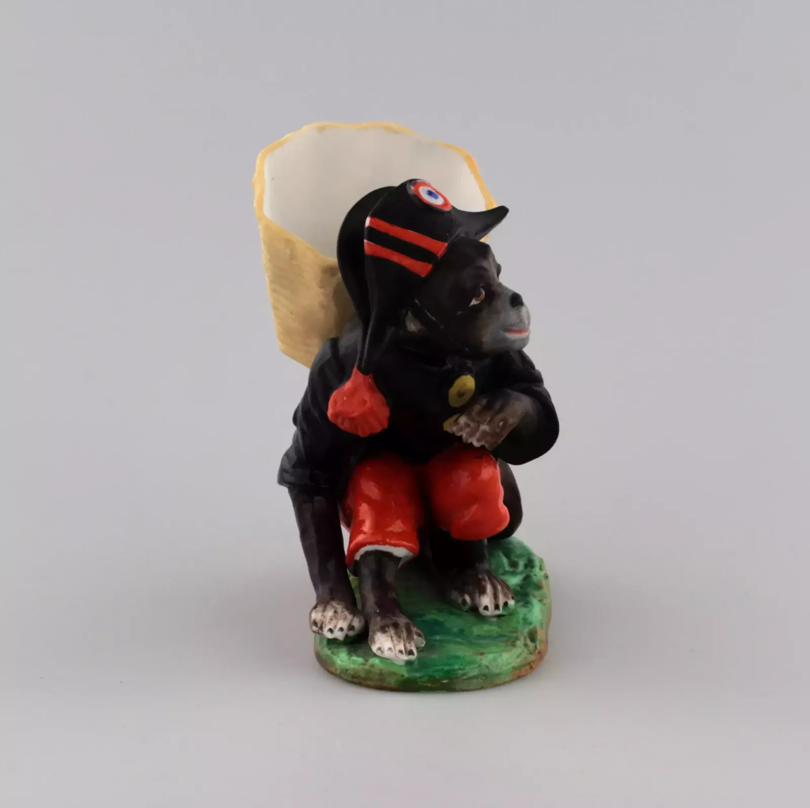 Porcelain Pencil Holder "Monkey In The Shape Of Napoleon". photo furniture