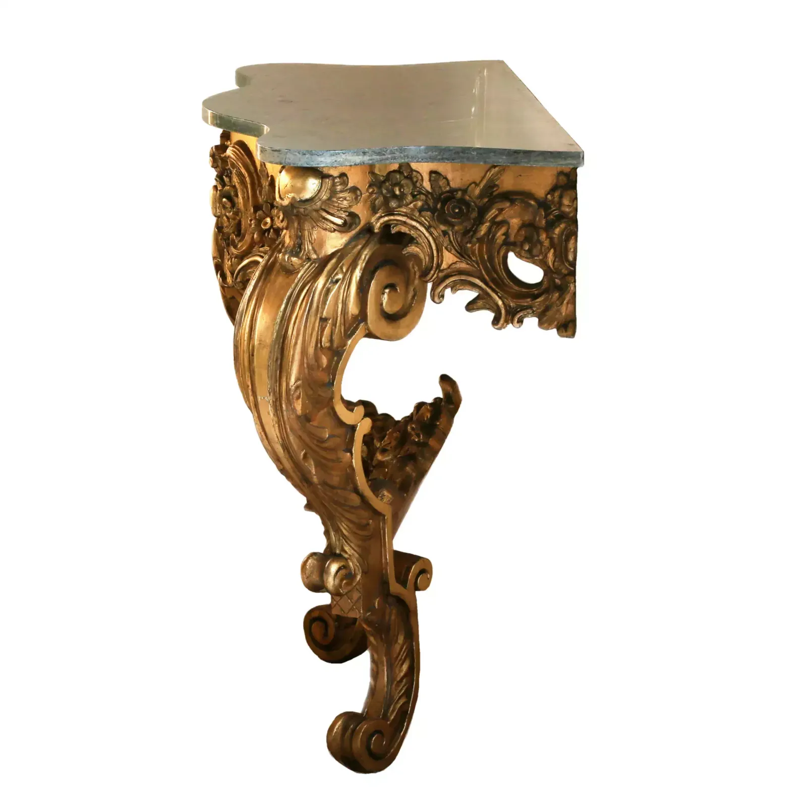 Wooden, Gilded Console Of The 19th Century. photo 1282.0