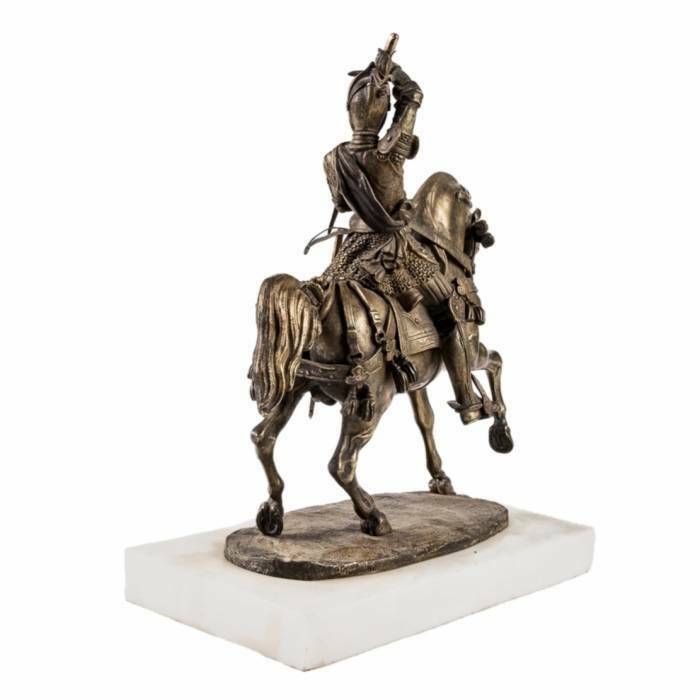 Carlo Marochetti. Bronze Figure Of An Equestrian Knight. Duke Of Savoy photo 2137.0