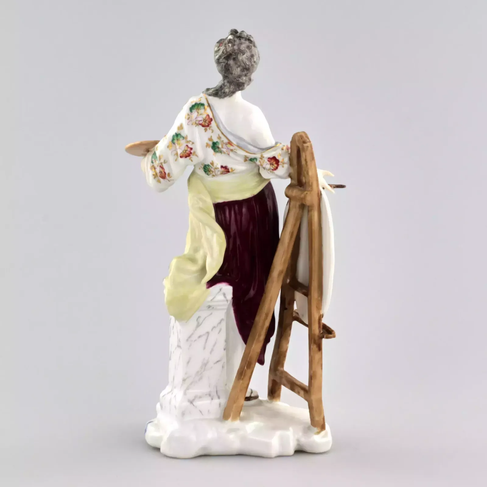 Porcelain Figurine Allegory Of Painting. Porcelain 19th Century. photo for sale