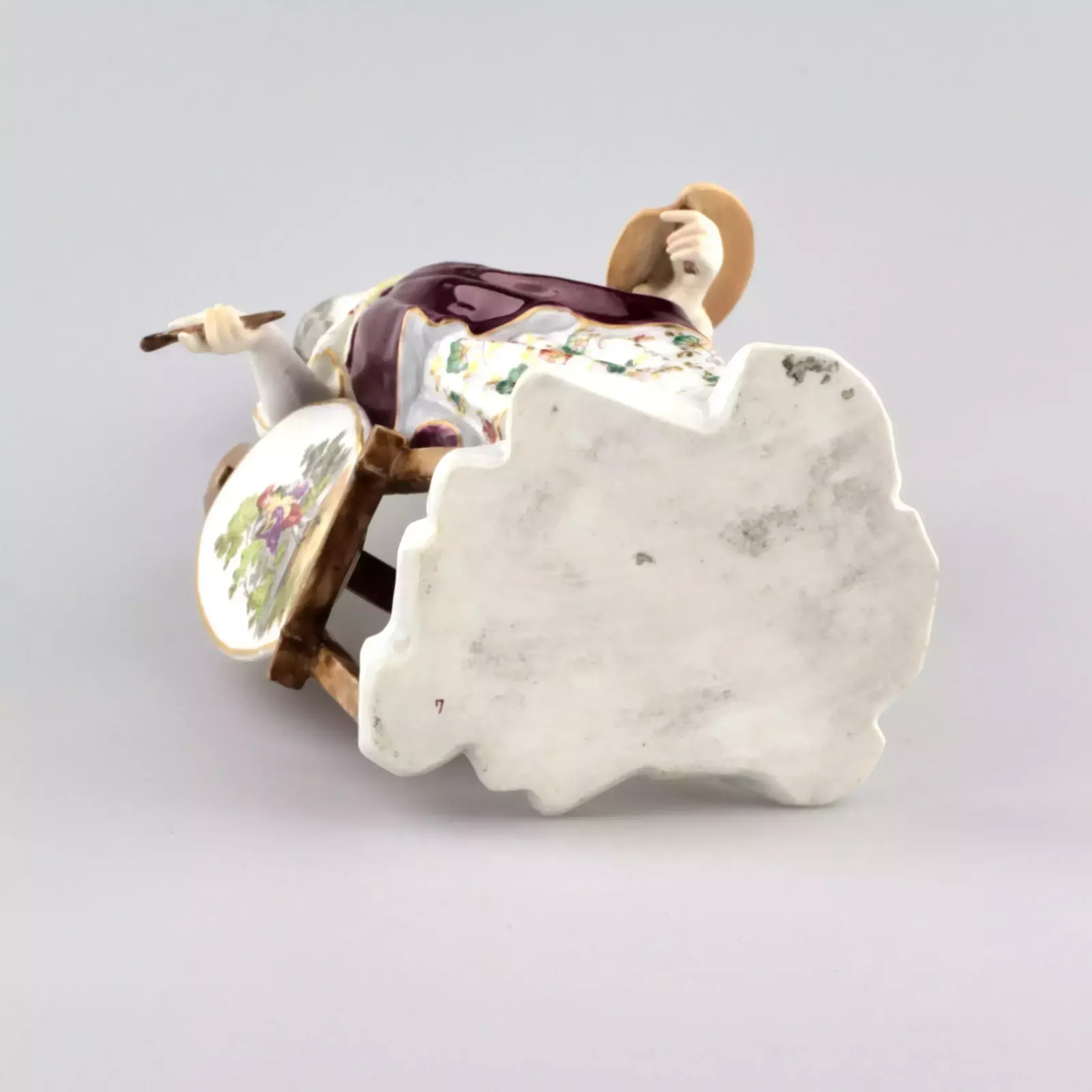 Porcelain Figurine Allegory Of Painting. Porcelain 19th Century. photo 299.0