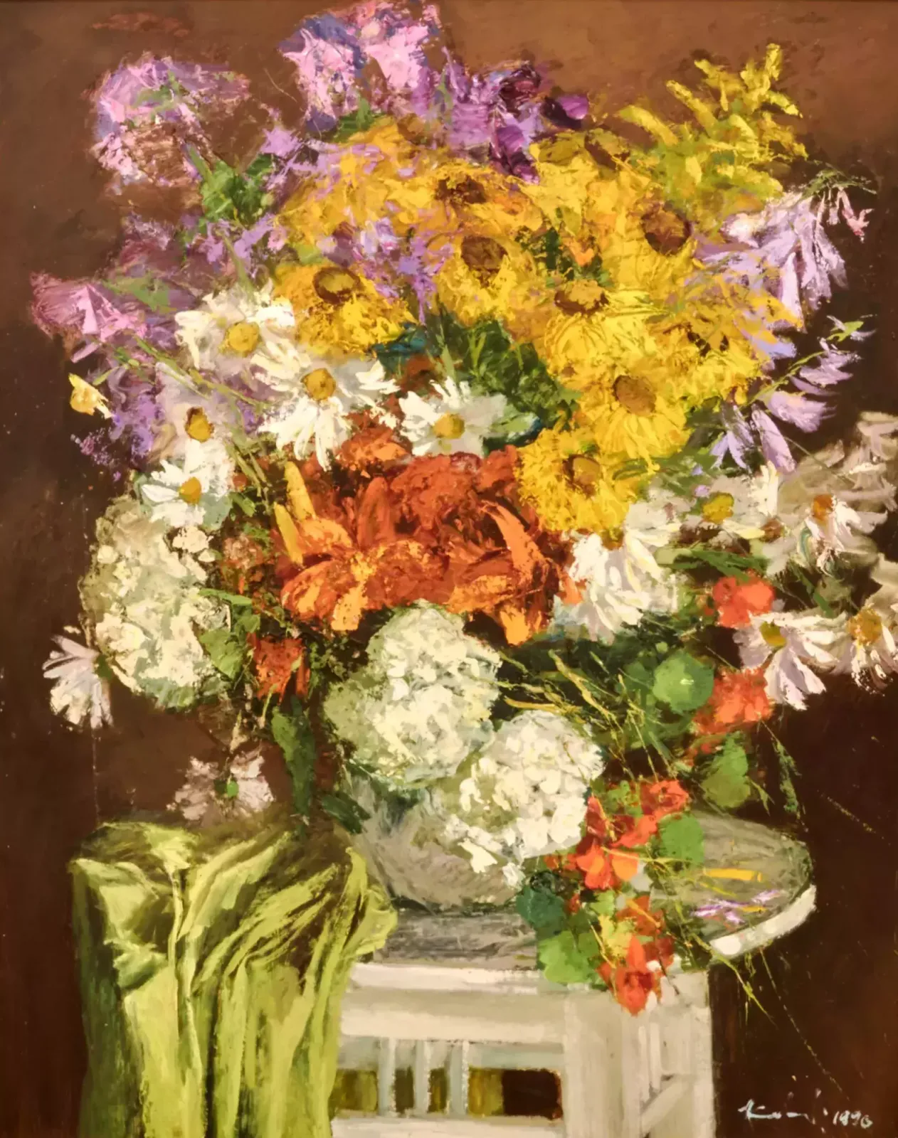 Still Life Autumn Flowers. Janis Kalnmalis.