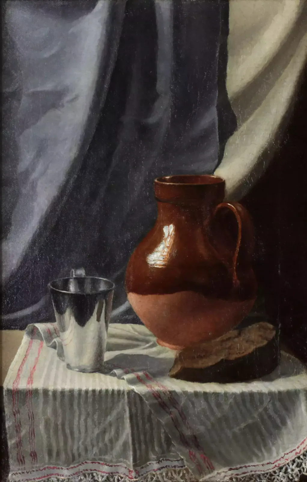 Painting "Still Life With A Jug". Konstantin Ronchevsky. photo furniture