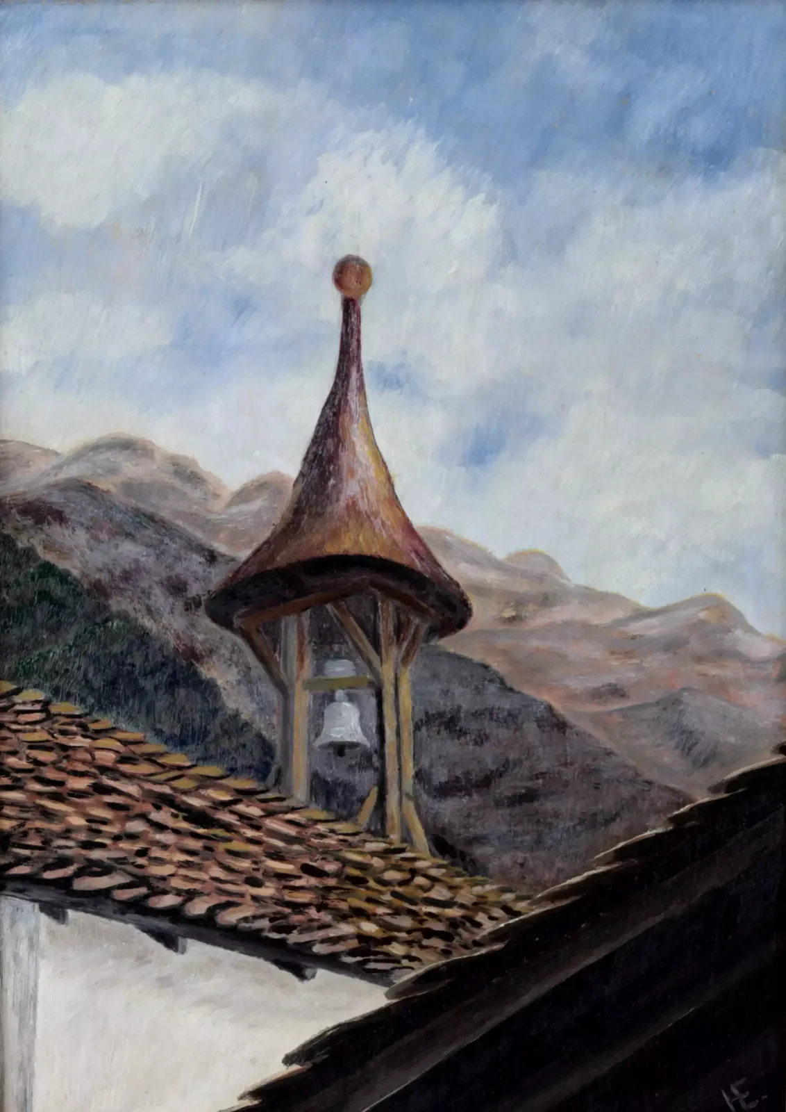 Painting "Subcarpathian Rus", Normand Yevgeny Osipovich. 1930.