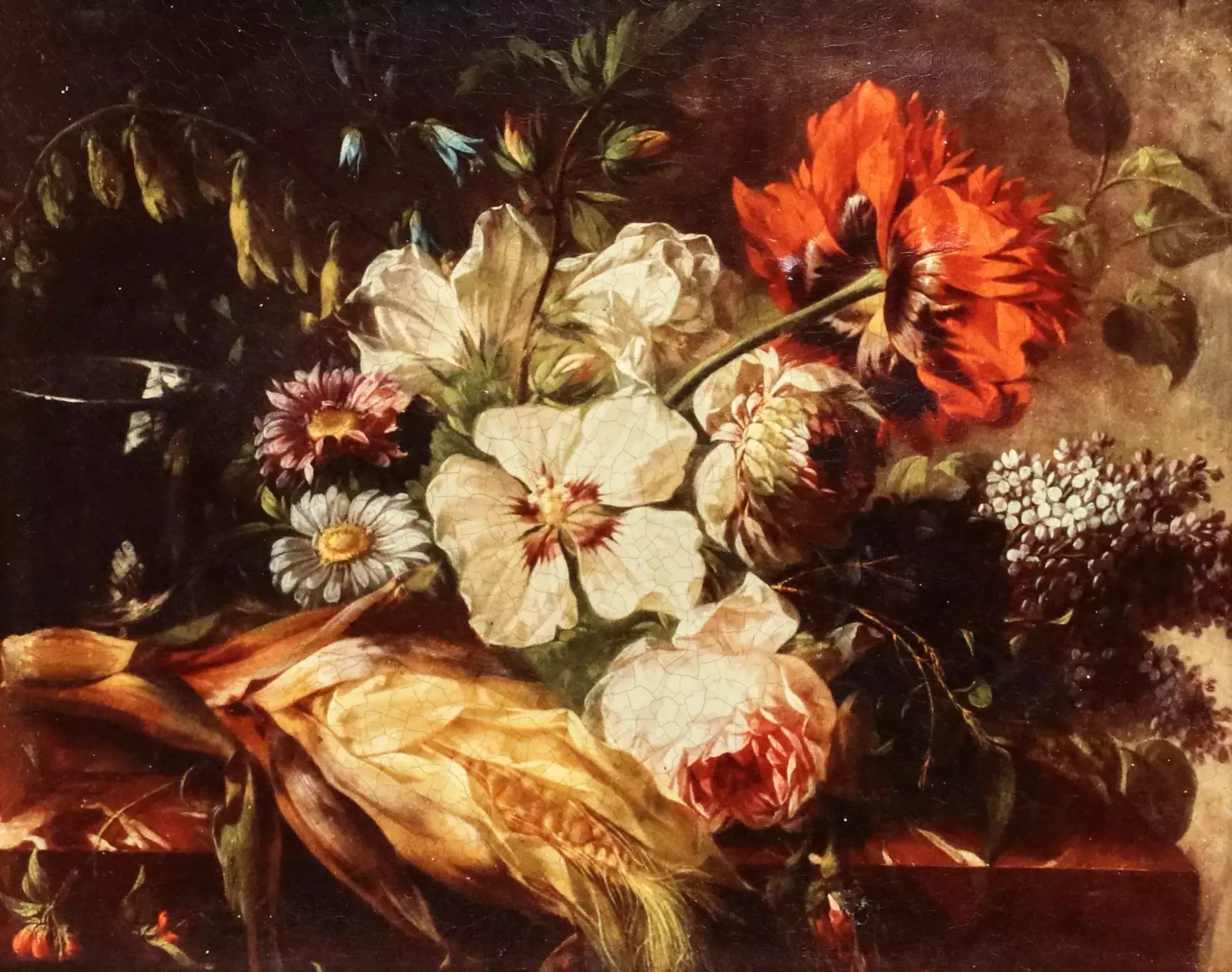 Still Life With Flowers. Jacquelet, Spraying   Reproduction.