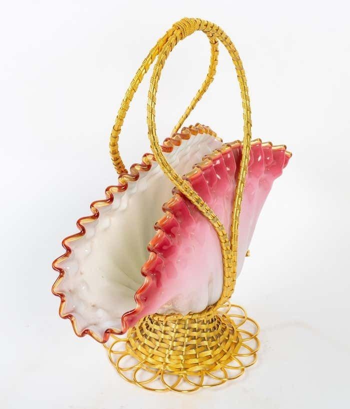Opaline Bowl, 19th Century, Napoleon III Period. photo 4760.0