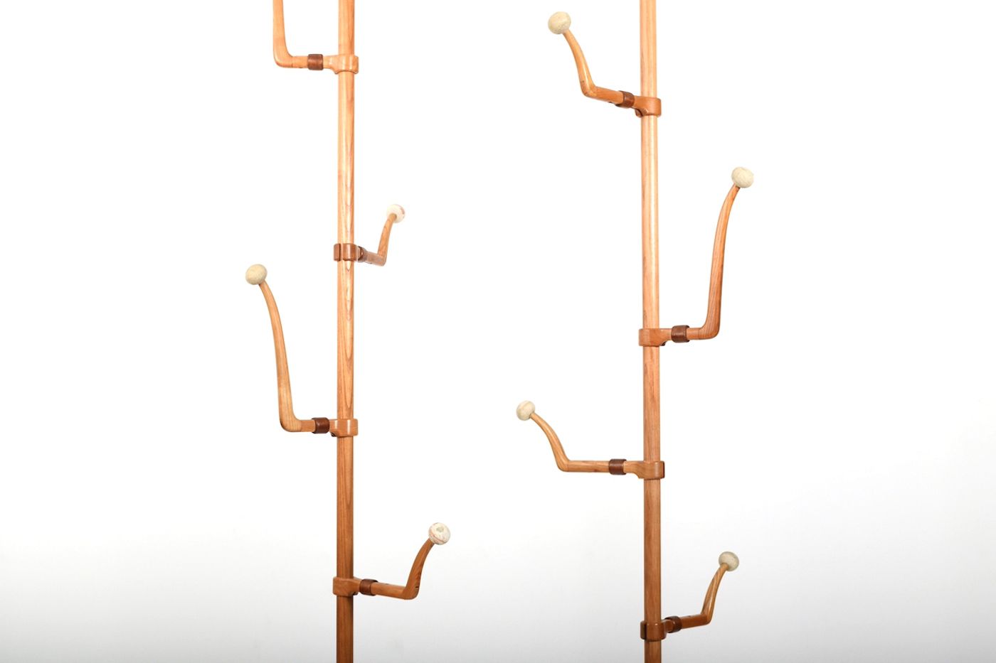 Rare Pair Of 1950s Sculptural Danish Jacket/Hat Stands By Harbo Sølvsten photo furniture