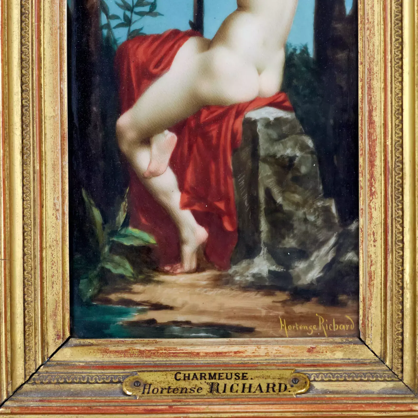 Picturesque Porcelain Layer. Hortense Richard (1847 1900) Exorcist photo for sale
