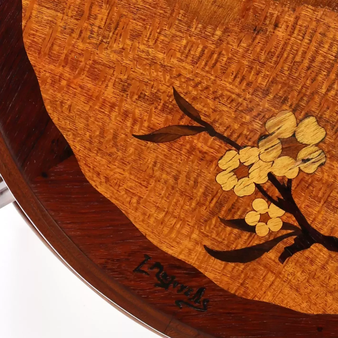 Art Nouveau Boudoir Table, Inlaid Wood. Louis Majorelle (1859 1926). photo Furniture