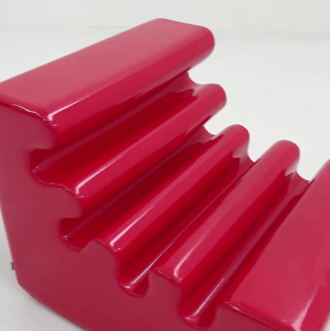 2121.0 Red Karelia Lounge Chair By Liisi Beckmann For Zanotta, 1960s photo