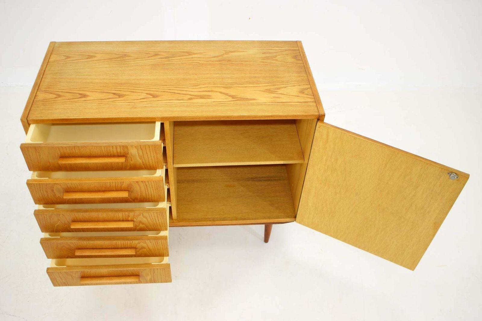 photo furniture 1970s Maple Cabinet Or Chest Of Drawers, Czechoslovakia