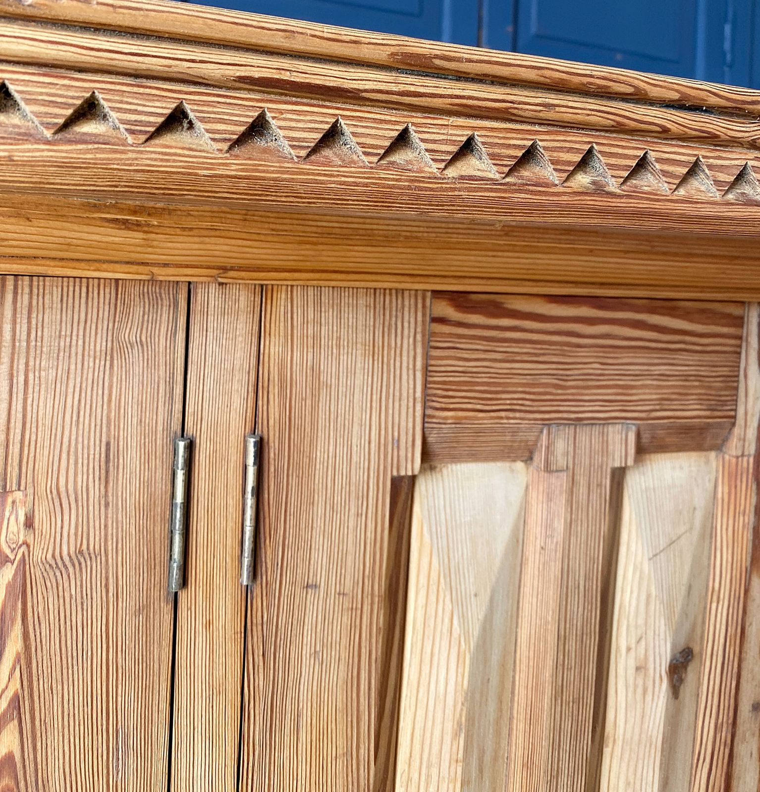 Pine Gothic Church Sideboard photo vintage