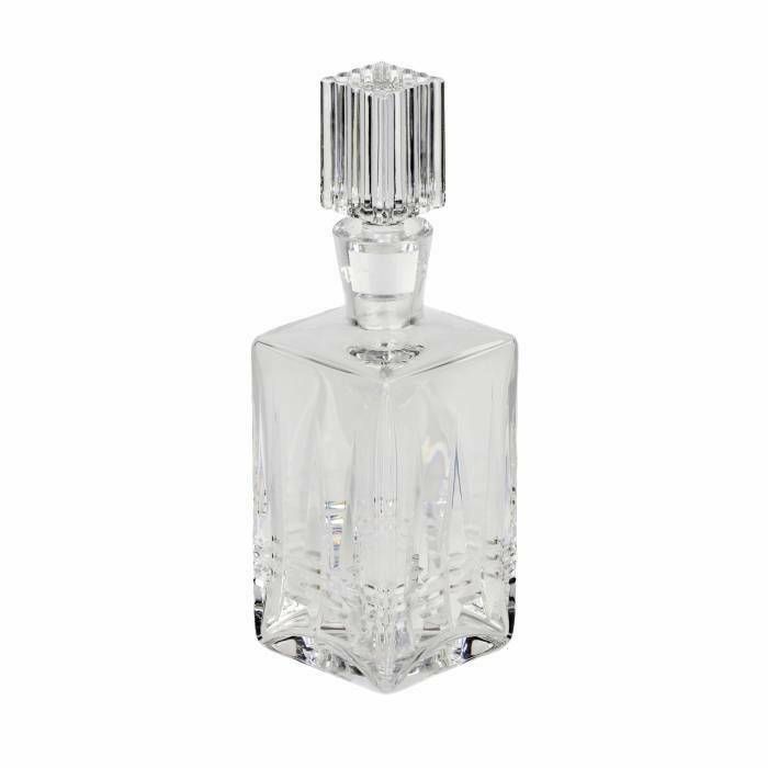 Crystal Decanter In Art Deco Style.
