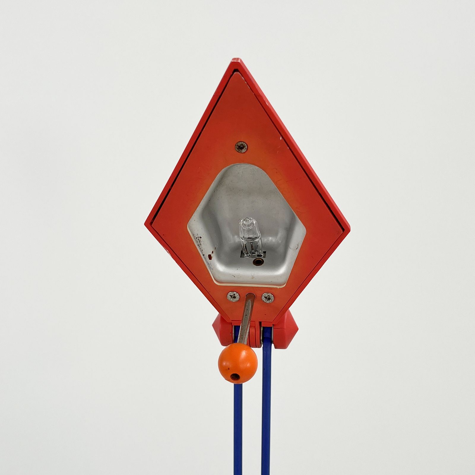 photo furniture Red Desk Lamp By Lungean & Pellmann For Brilliant Leuchten Germany, 1980s