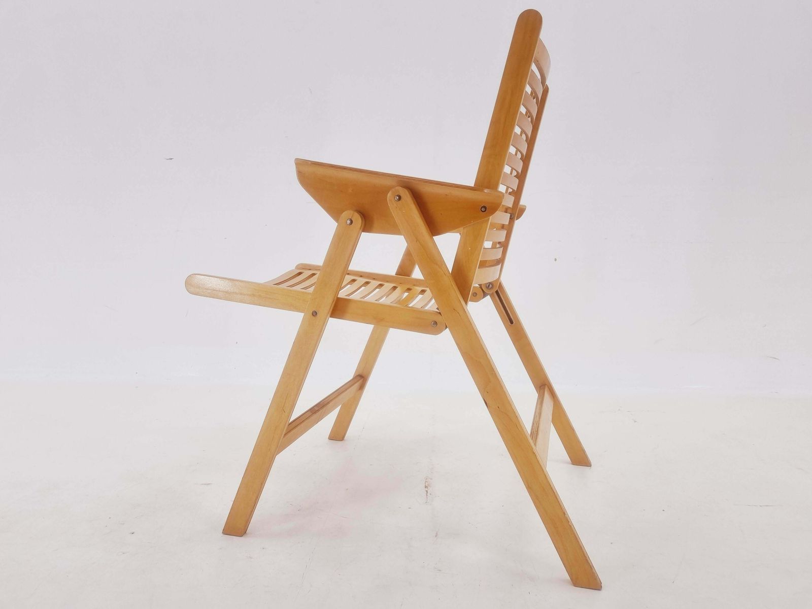 Midcentury Folding Armchair "Rex" Designed By Niko Kralj, Slovenia, 1960s photo vintage