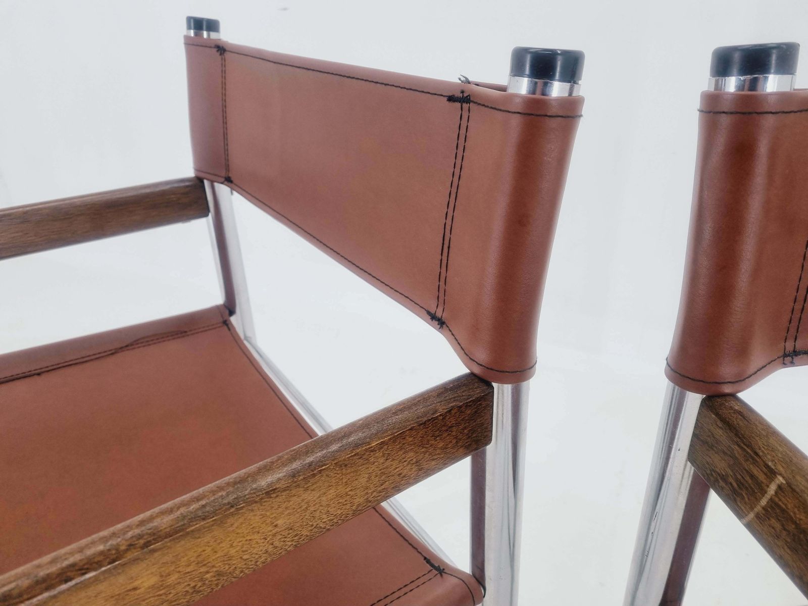 701.0 Pair Of Rare Midcentury Tubular Design Armchairs, Germany, 1970s £609.08per Set photo