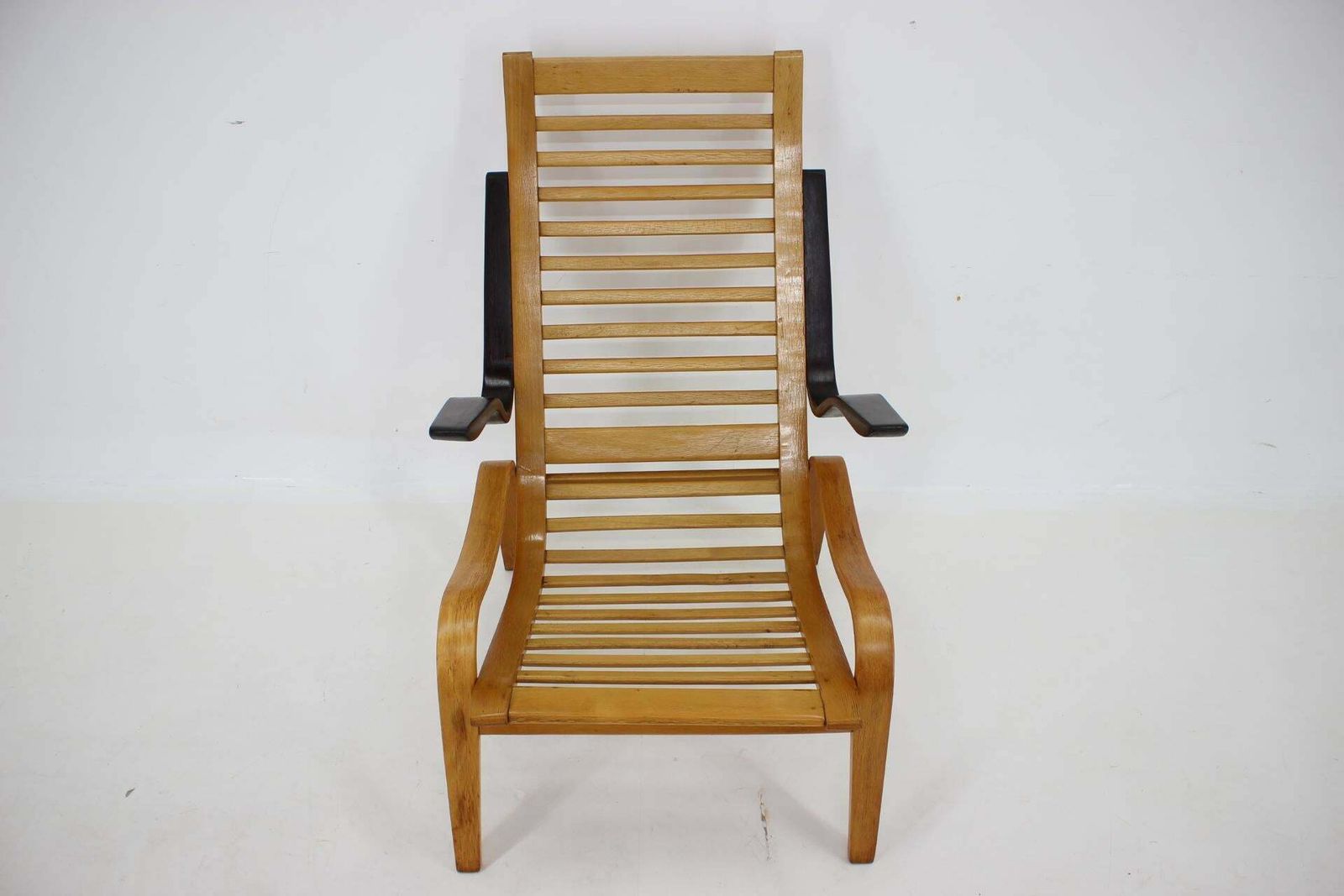 1960s Jan Vanek Beech Bentwood Armchair, Czechoslovakia photo Furniture