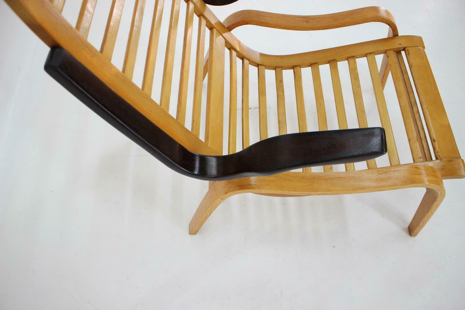 photo for sale 1960s Jan Vanek Beech Bentwood Armchair, Czechoslovakia