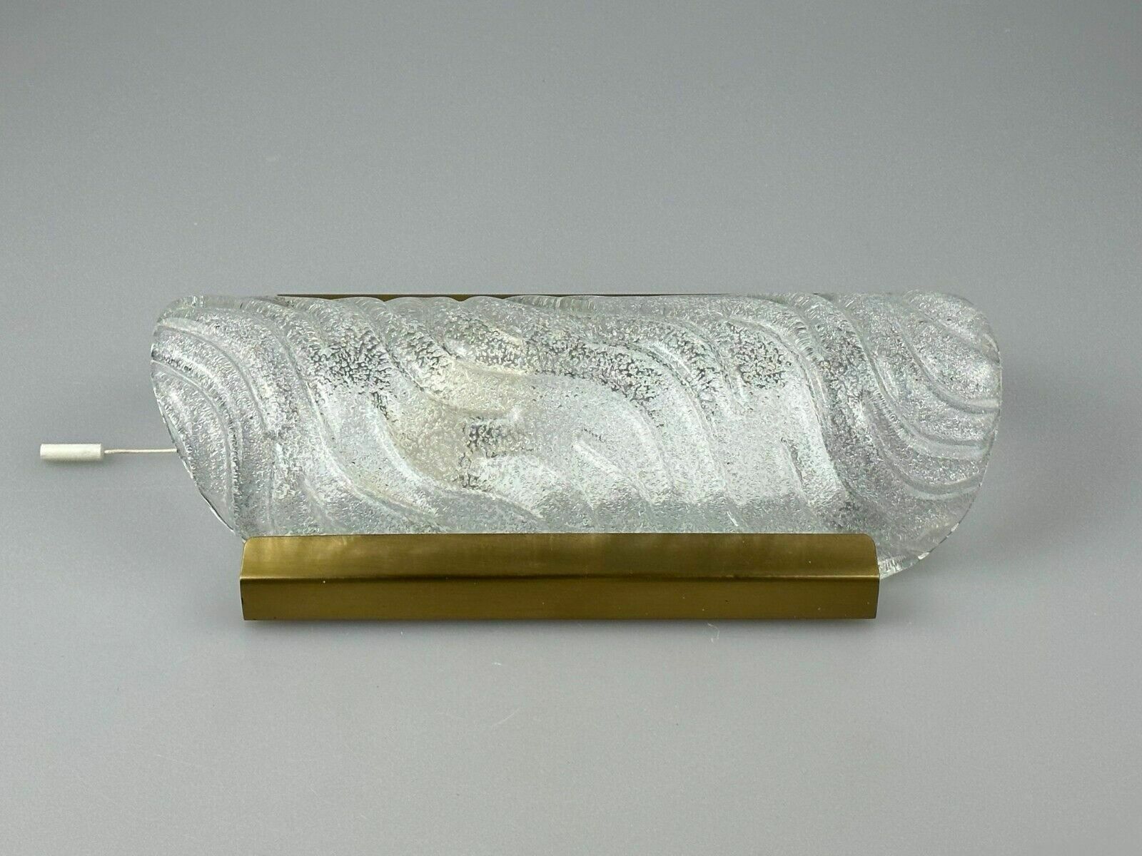 60s 70s Wall Lamp Fischer Leuchten Germany Wall Sconce Ice Glass Design photo buy
