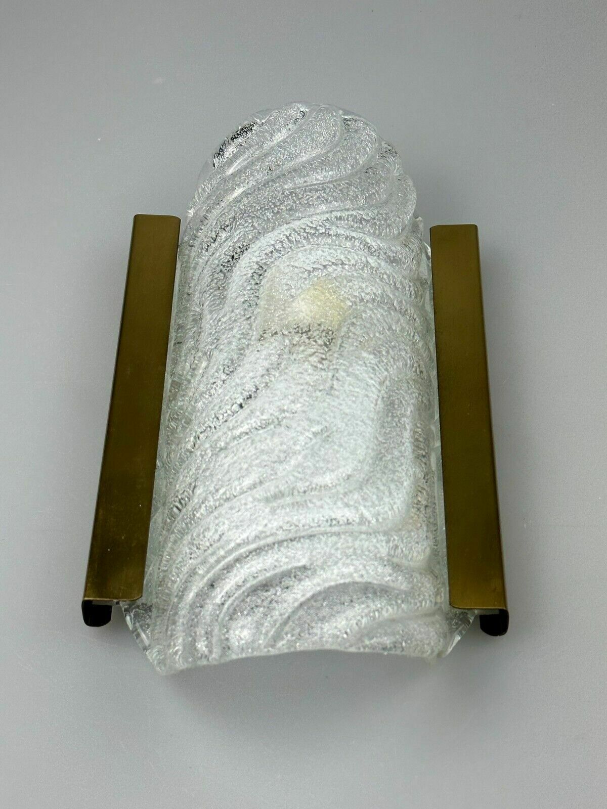 photo for sale 60s 70s Wall Lamp Fischer Leuchten Germany Wall Sconce Ice Glass Design