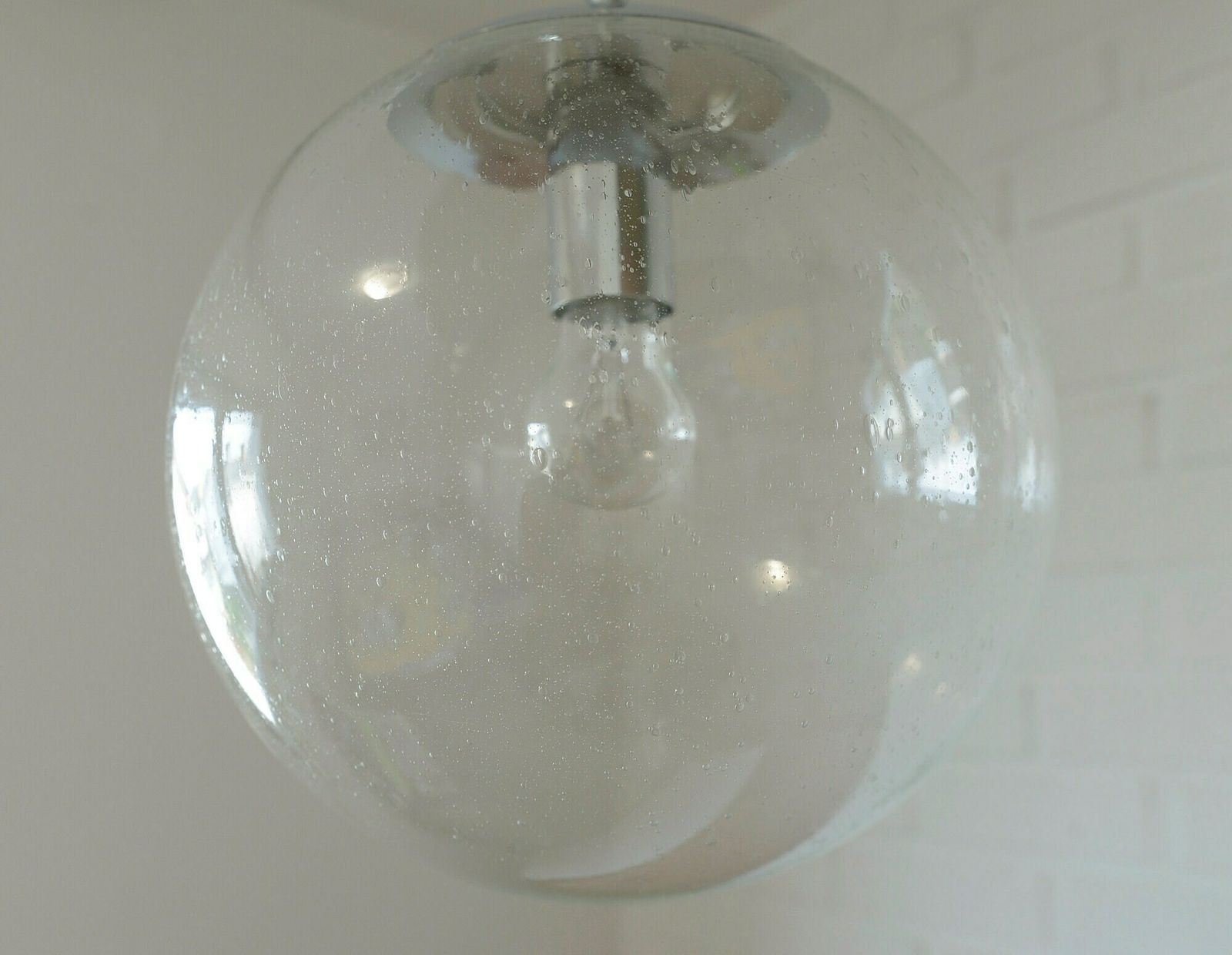 Space Age Ceiling Light / 1 Of 4 / Vintage Hanging Lamp / Pendant Light / 1980s Light Fixture / Mid Century Modern photo buy