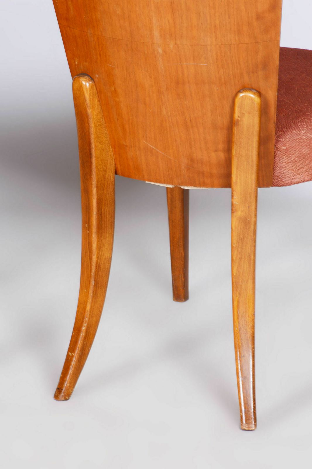 Set Of Four Original Artdeco Walnut Beech Chairs, Jindrich Halabala, Up Zavody, Czechia, 1940s photo furniture