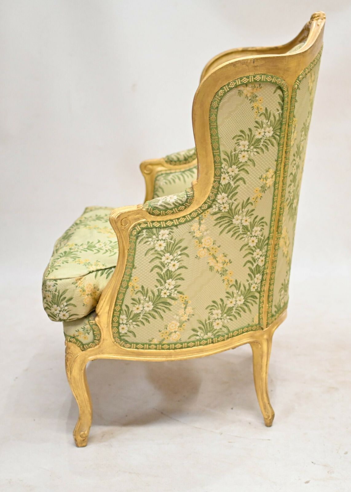 Pair French Gilt Arm Chairs Fauteuils photo for sale