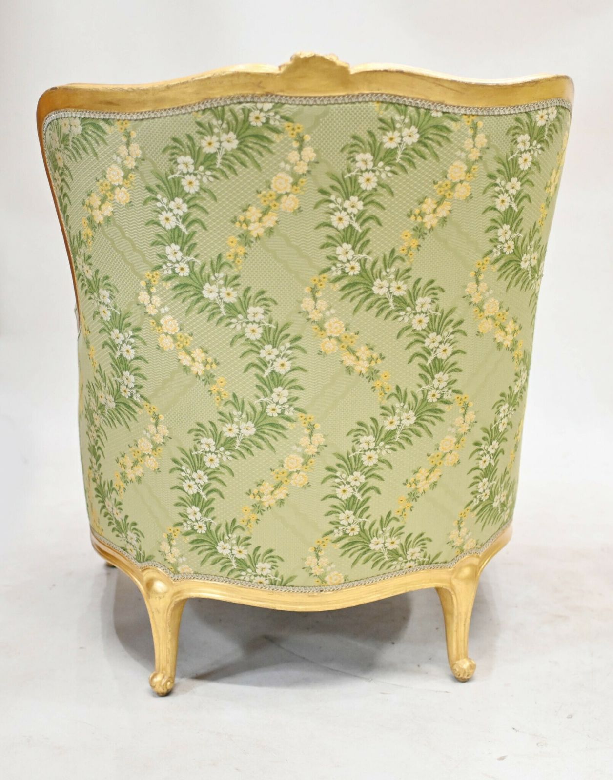 Furniture Pair French Gilt Arm Chairs Fauteuils photo