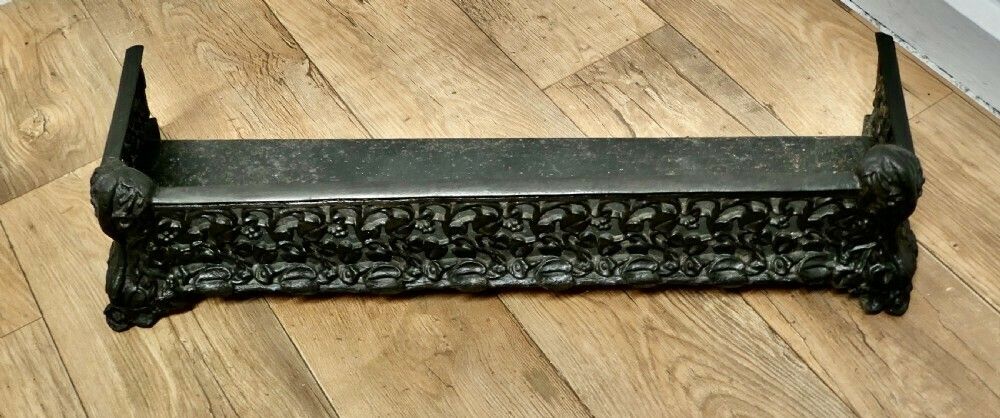 Art Nouveau Cast Iron Colebrookdale Style Fender Or Dog Grate photo furniture