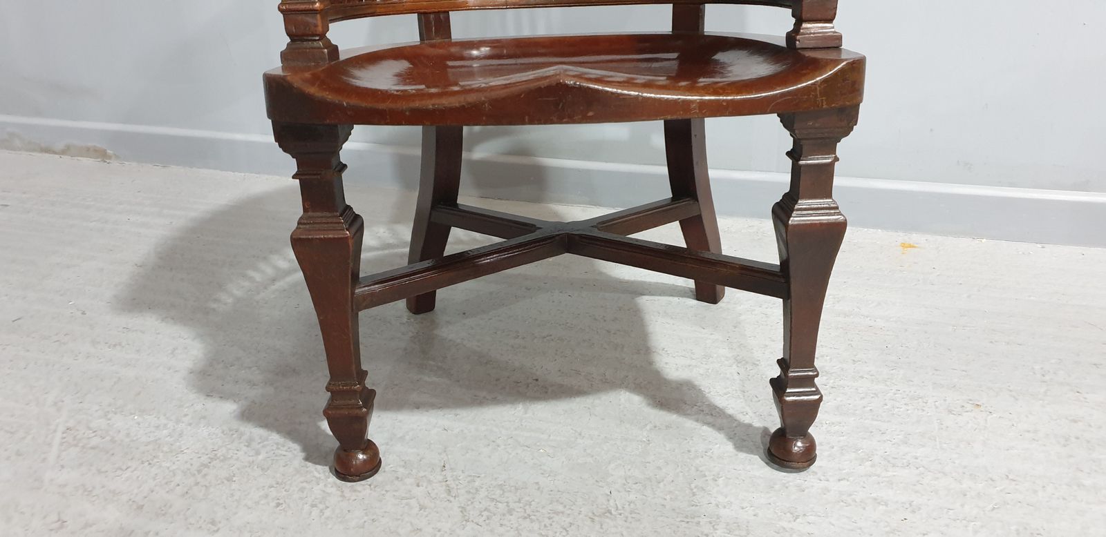 Victorian Mahogany Desk Chair, 1800s photo 895.0