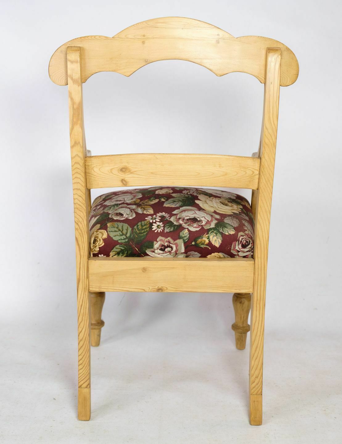 Armchair In Pine & Flowered Covers From 1890s photo vinterior