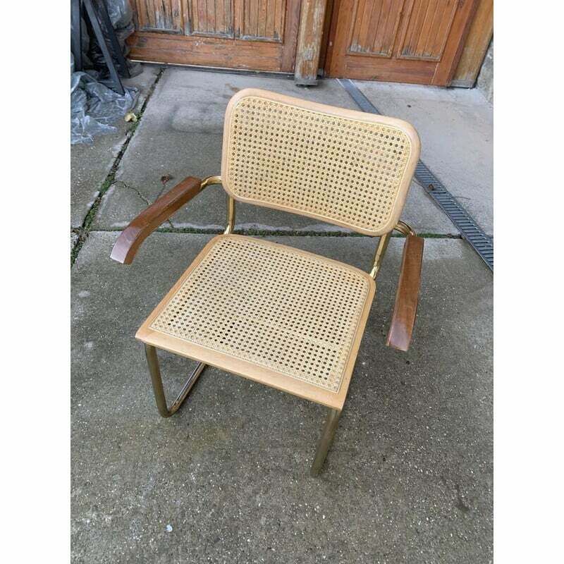 Mid Century Italian B64 Cesca Armchair By Marcel Breuer, 1970s photo furniture