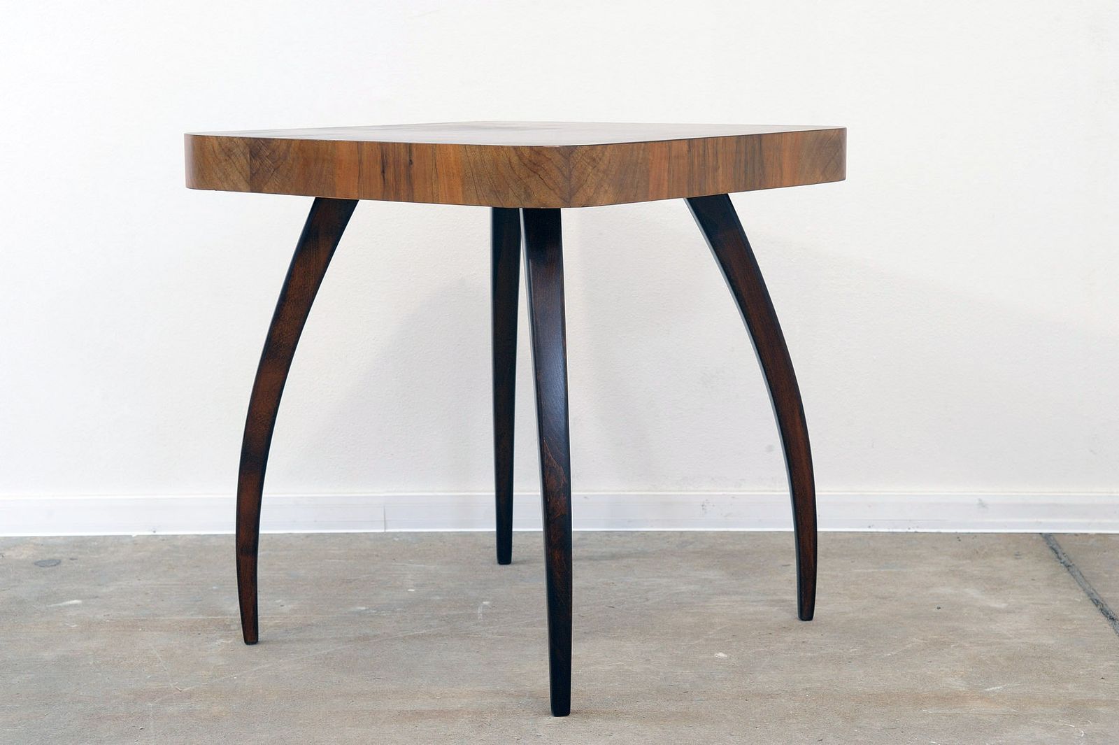 photo furniture Fully Renovated Walnut Spider Table H259 By Jindřich Halabala, 1950´S