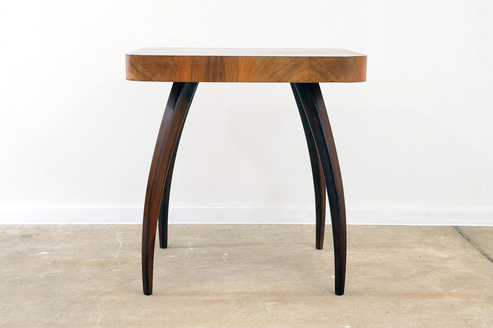 photo buy Fully Renovated Walnut Spider Table H259 By Jindřich Halabala, 1950´S