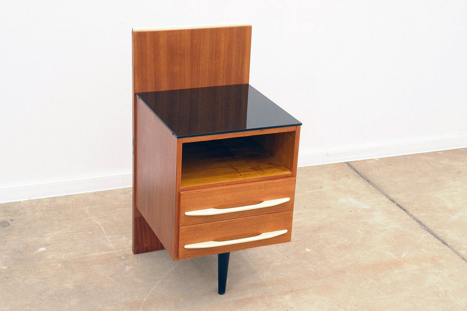 Fully Renovated Midcentury Nightstand By Mojmír Požár, 1960's, Czechoslovakia photo for sale