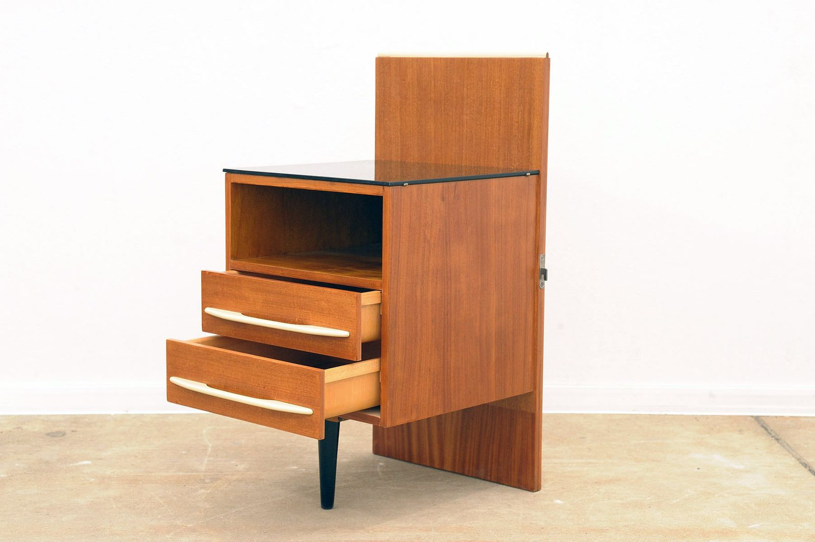 photo furniture Fully Renovated Midcentury Nightstand By Mojmír Požár, 1960's, Czechoslovakia