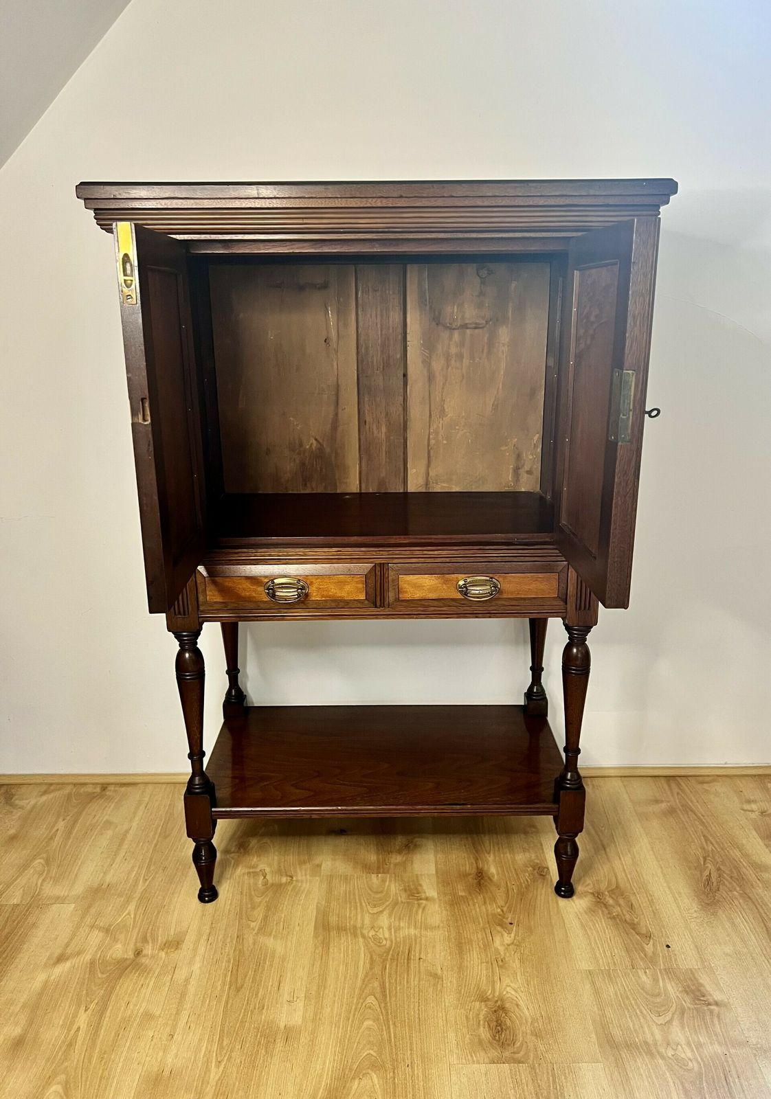 Victorian Quality Mahogany And Satinwood Side Cabinet photo 975.0