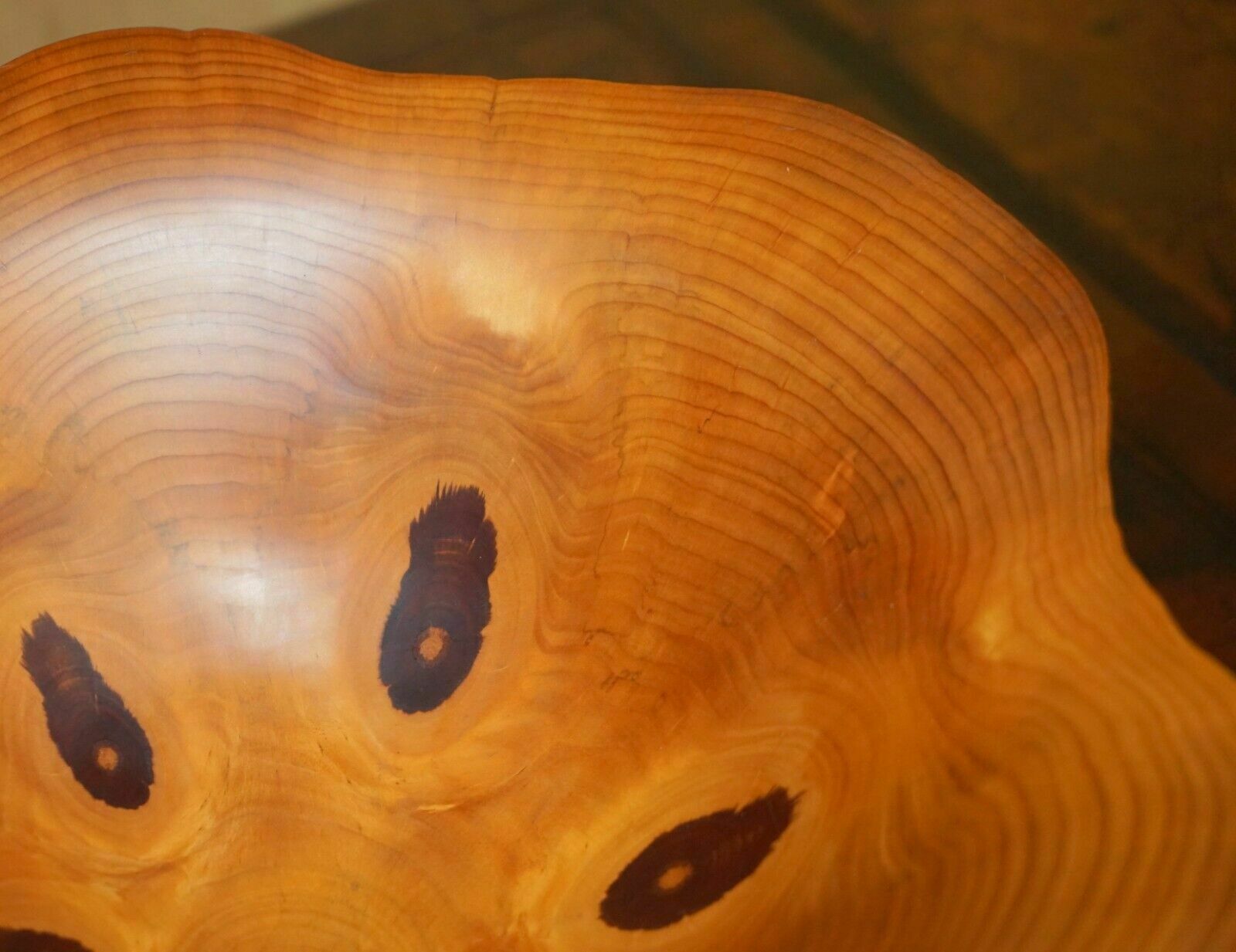 photo for sale Super Rare Large Monkey Puzzle Wood Fruit Bowl By Gregory Jervis Moreton