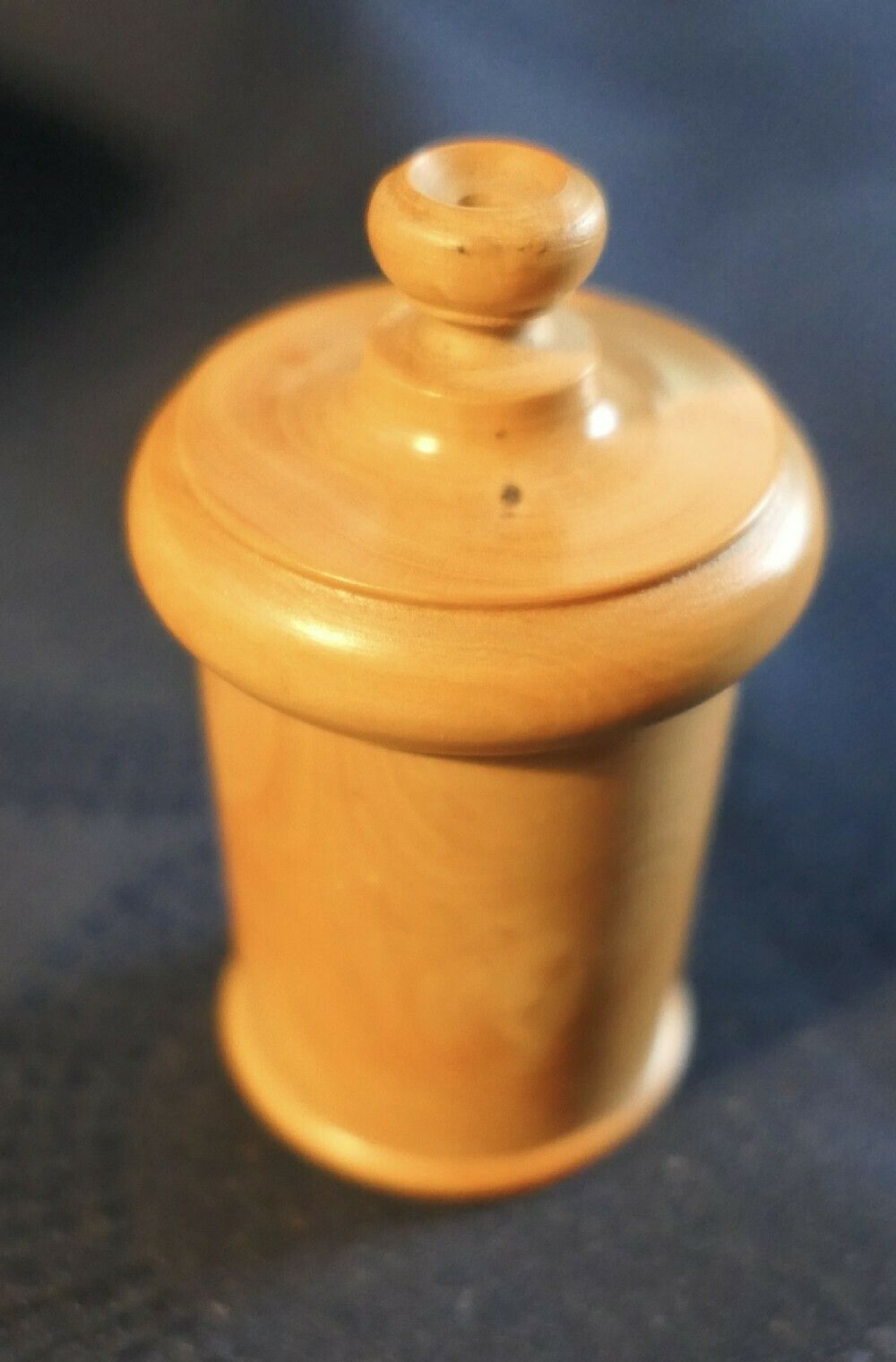 19th Century Treen Measure And Thread Dispenser In Sycamore photo Home Decor