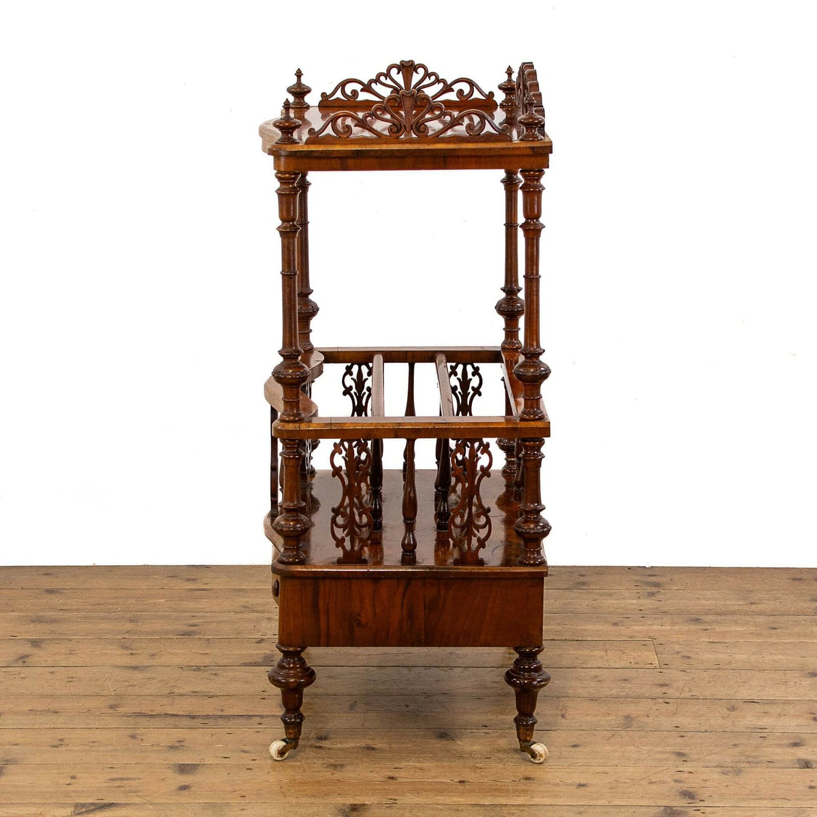 Victorian Walnut Canterbury Whatnot photo buy